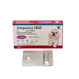 SIMPARICA TRIO 1 TAB 6 MG (2.5-5 KGS)